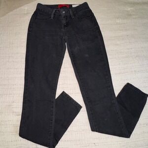 GUESS‎ Sienna Curvy Fit Medium Rise Skinny Jeans Faded Black Size 25 QB012300S81